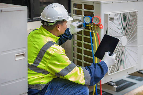 Professional Hvac Maintenance technician working in Lakeview, MI